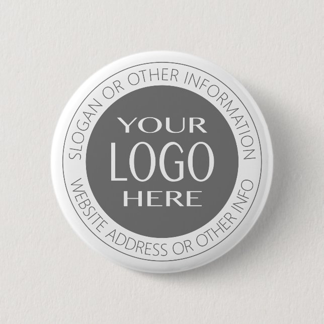 Add Your Own Logo & Circular Text 2 Inch Round Button (Front)