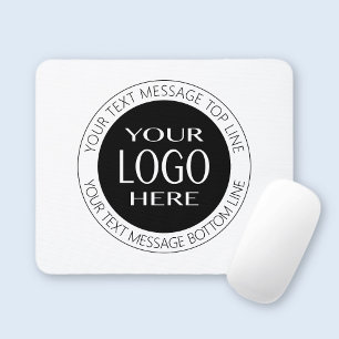 Add Your Own Logo & Circular Text Mouse Pad