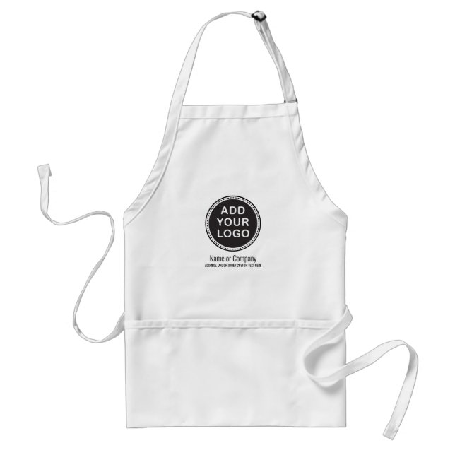 Add your own logo custom text promotional template standard apron (Front)