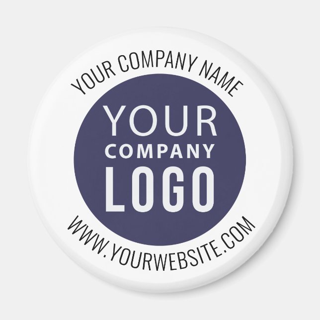 add your own logo promotional business magnet (Front)