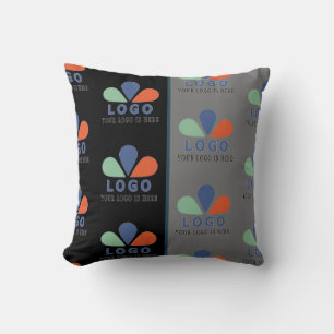 ADD YOUR OWN LOGO.  THROW PILLOW