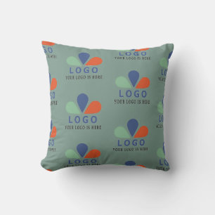 ADD YOUR OWN LOGO. THROW PILLOW
