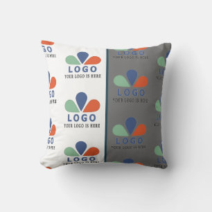 ADD YOUR OWN LOGO.  THROW PILLOW