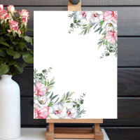 Add your own message magnolia blush pink white