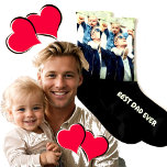 Add your own personalized text and photo socks<br><div class="desc">Best Dad Ever Photo Socks. The Ultimate Tribute to Fatherhood and the perfect way to show appreciation and love for your dad. Whether it's Father's Day, his birthday, or just any day you want to celebrate his awesomeness, these socks make a heartfelt gift. The highlight of these socks is the...</div>