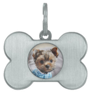Add Your Own Photo and Customizable Pet ID Tag