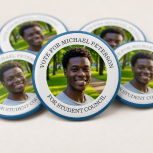 Add Your Own Photo and Election Campaign Title 2 Inch Round Button