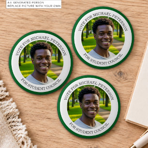 Add Your Own Photo and Election Campaign Title 2 Inch Round Button