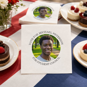 Add Your Own Photo and Election Campaign Title Napkin