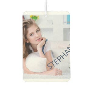 Add your own Photo and Name Custom Heart Shape Air Freshener