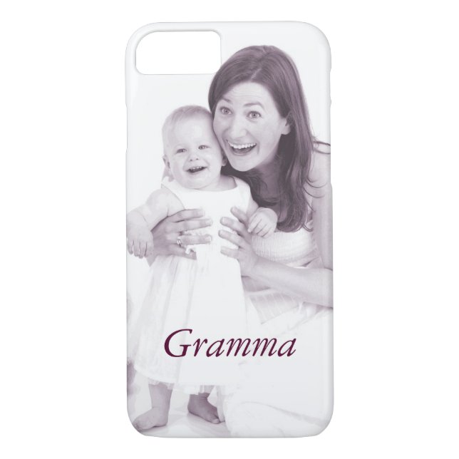 Add Your Own Photo and Name Personal Case-Mate iPhone Case (Back)