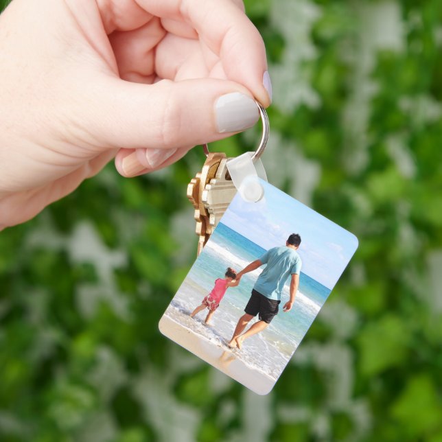 Add Your Own Photo and/orText Metal Keychain (Hand)