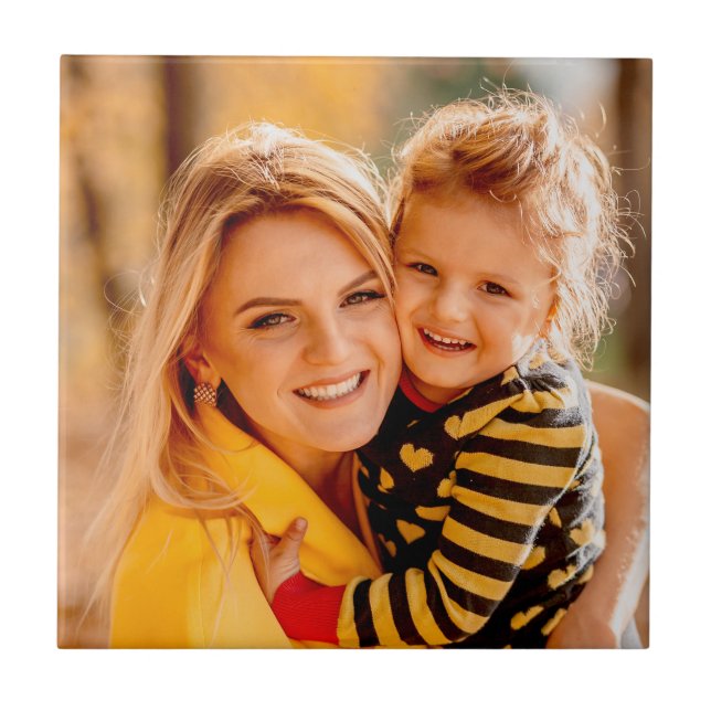 Add Your Own Photo Custom Keepsake Tile (Front)