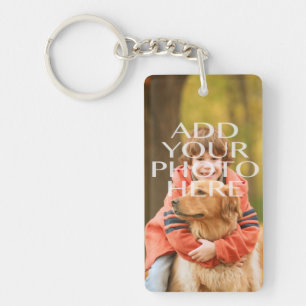 Add Your Own Photo Custom Personalized Keychain