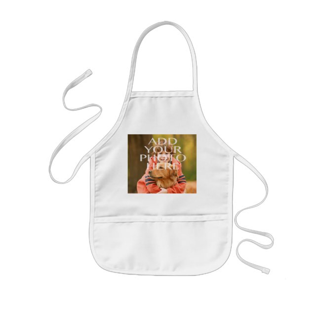 Add Your Own Photo Custom Personalized Kids Apron (Front)