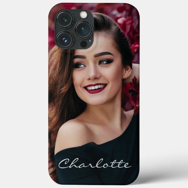 Add Your Own Photo DIY Custom Personalized Name Case-Mate iPhone Case (Back)
