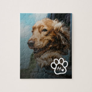 Add Your Own Photo Dog Pets Monogram jigsaw puzzle