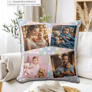 Add your own Photo Family Throw Pillow