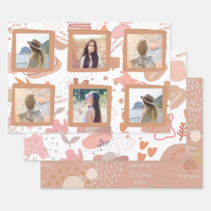 Add Your Own Photo Happy Birthday Wrapping Paper
