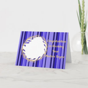 Add Your Own Photo Masters Degree Card