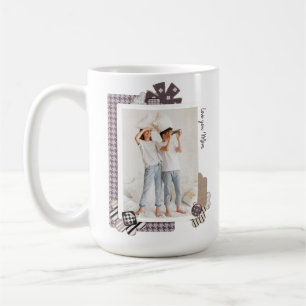 Add Your Own Photo Modern Girly Personalized Name Coffee Mug