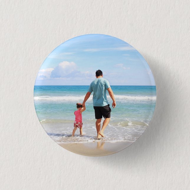 Add Your Own Photo or Text 1 Inch Round Button (Front)