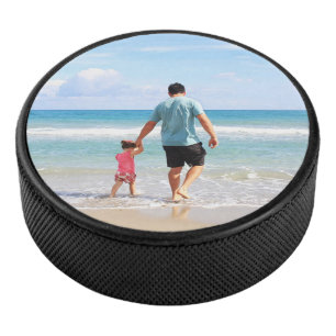 Add Your Own Photo or Text Hockey Puck