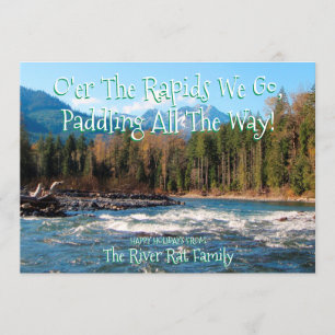 Add Your Own Photo River Runners Christmas Card