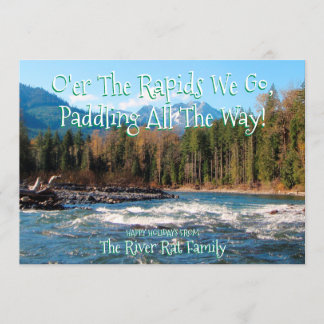 Add Your Own Photo River Runners Christmas Card