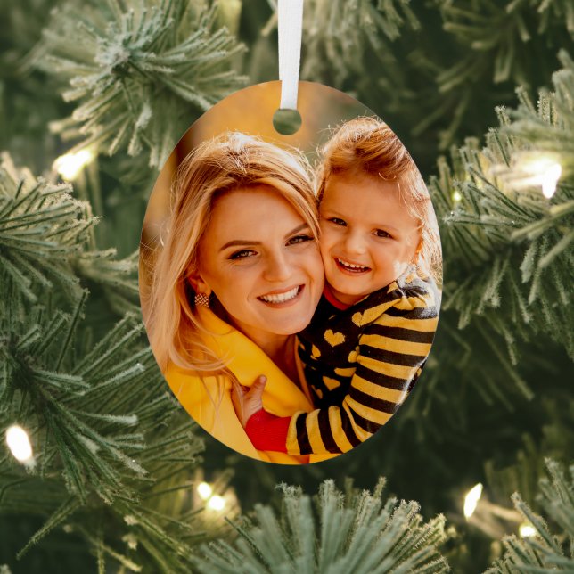 Add Your Own Photo Template Metal Ornament (Insitu)