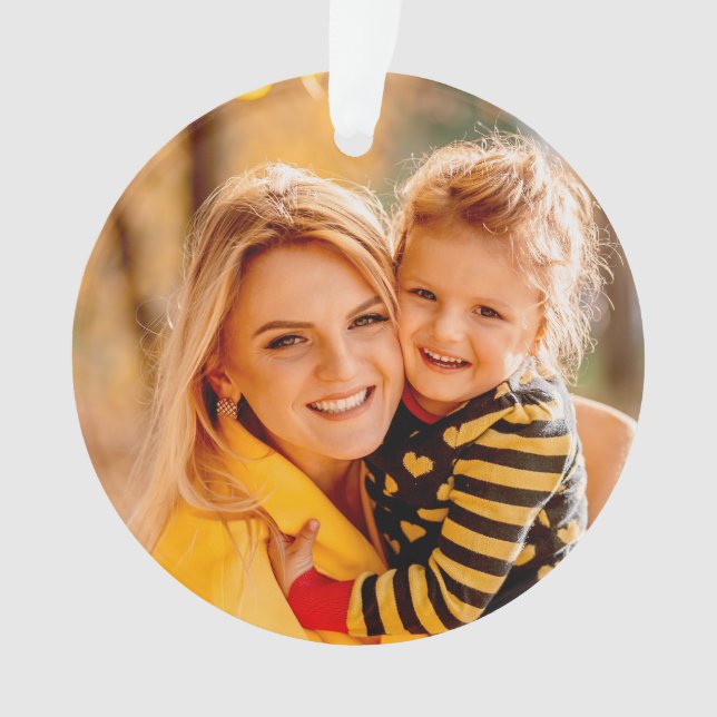 Add Your Own Photo | Template Ornament (Front)