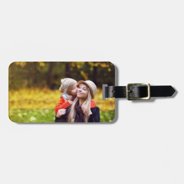 Add Your Own Photo Travel Luggage Tag (Front Horizontal)