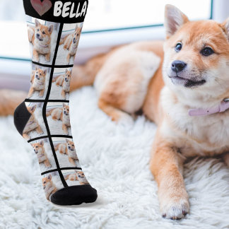 Add your own photography and text socks