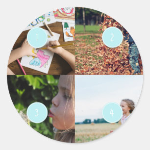 Add Your Own Photos Customizable 4 images Sticker