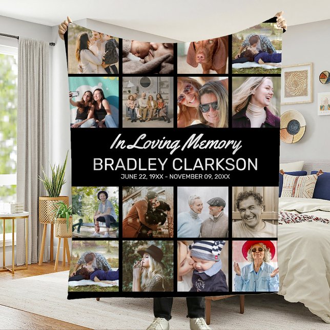 Add Your Own Photos & Personalized Text Fleece Blanket (Creator Uploaded)