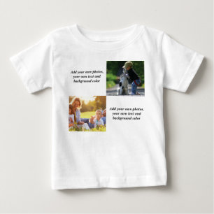 Add your own photos, text and background throw pi baby T-Shirt
