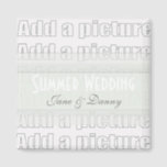 Add your own picture Wedding Magnet<br><div class="desc">Add your own picture Wedding Magnet Upload and add a picture of the flowers from your Wedding or upcoming Wedding. Maybe the Bouquet or any other picture you would like to add. Remember, you are not limited to Weddings, it can be any picture and you can add any text as...</div>