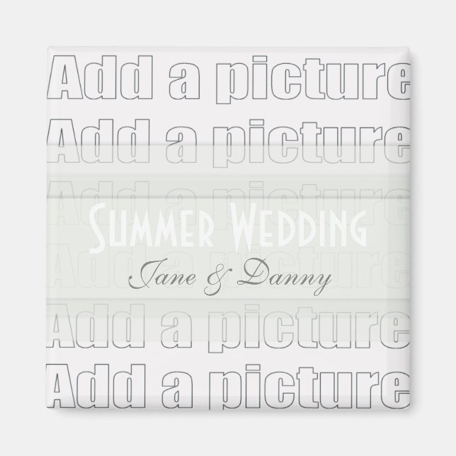 Add your own picture Wedding Magnet (Front)