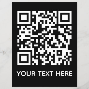 Add your own QR Code text Scan menu link  
