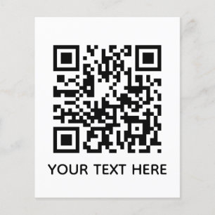 Add your own QR Code text Scan menu link