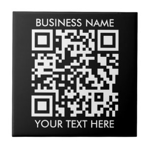 Add your own QR Code text Scan Minimal Simple Tile