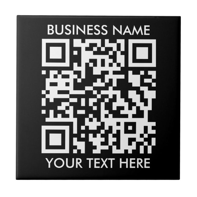 Add your own QR Code text Scan Minimal Simple Tile (Front)