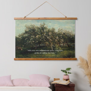 Add Your Own Quote Classic Vintage Painting Hanging Tapestry