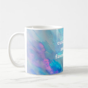 add your own quote custom mug watercolor art