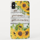Add Your Own Quote, Name, Verse Rustic Sunflowers