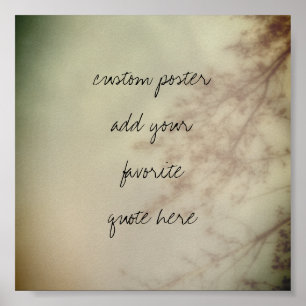 add your own quote poster nature art