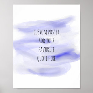 add your own quote poster watercolor design