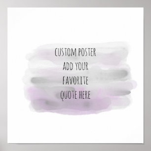 add your own quote poster watercolor design