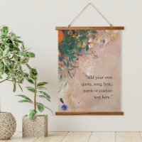 Add Your own Quote Vintage Floral Poster