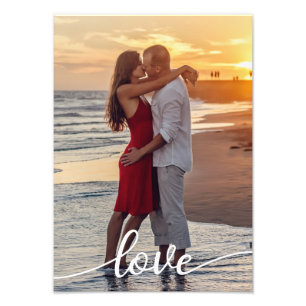 Add Your Own Romantic Love Photo Enlargement Print